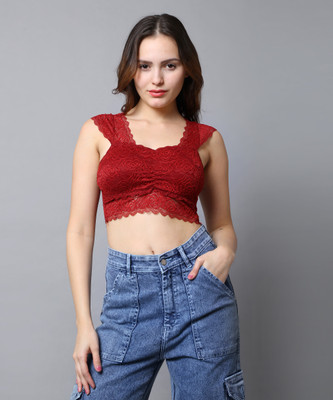 Clone Casual Solid Women Red Top