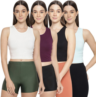 La Intimo Women Tank Top/Vest(Pack of 4)