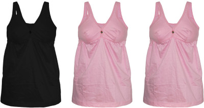 BOLD BRAIN Women Chemise(Pack of 3)