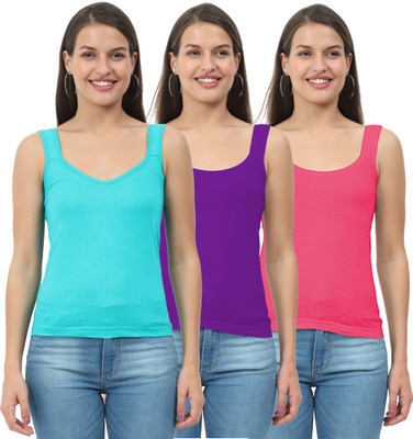 Rithi Fashion Women Camisole(Pack of 3)