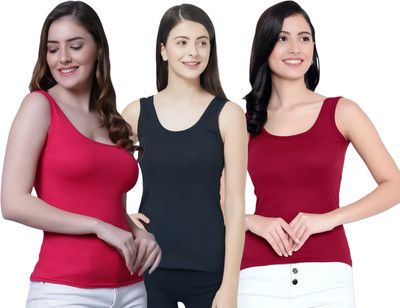 Showstopperhub Women Tank Top/Vest(Pack of 3)