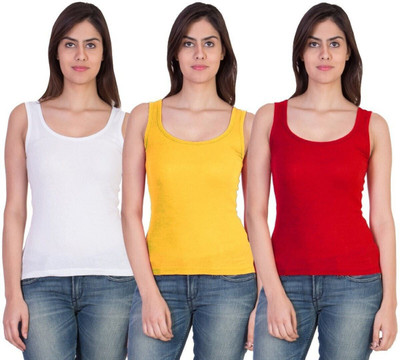 TINY HANDS Women Tank Top/Vest(Pack of 3)