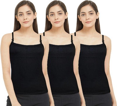 HAPPILO CREATIONS Women Camisole(Pack of 3)