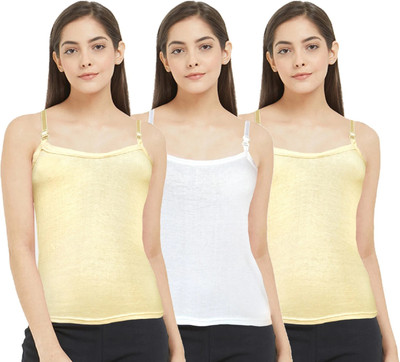 HAPPILO CREATIONS Women Camisole(Pack of 3)