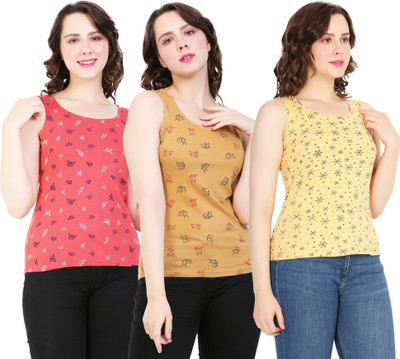 FASHA Women Tank Top/Vest(Pack of 3)