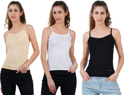 VICA POTA Women Camisole(Pack of 3)