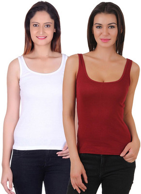 FRISKERS Women Tank Top/Vest(Pack of 2)