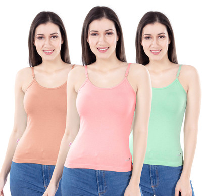 Digsel Cool Cotton Women Camisole(Pack of 3)