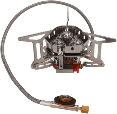 Jexix Gas Camp Stove(Foldable Aluminium Alloy, Brass, Stainless Steel)