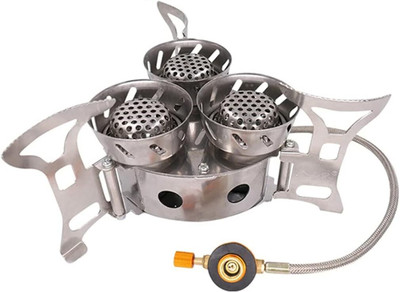 Jexix Gas Camp Stove(Foldable Aluminium Alloy, Brass, Stainless Steel)