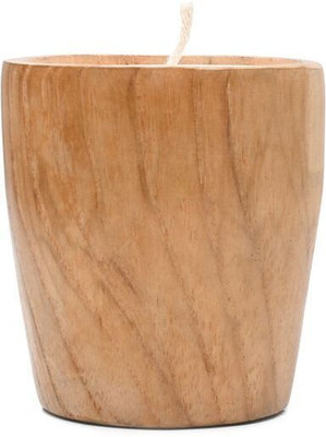 Bagus Wooden 1 - Cup Candle Holder(Brown, Pack of 1)