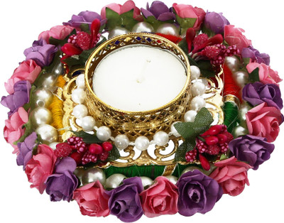 eCraftIndia Iron Tealight Holder(Multicolor, Pack of 1)
