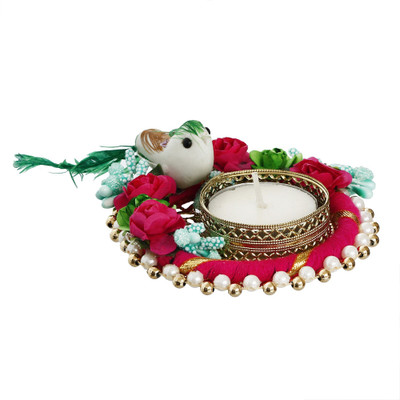 eCraftIndia Iron Tealight Holder(Multicolor, Pack of 1)