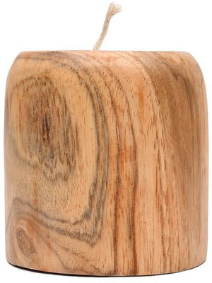 Bagus Recycled Wood Tea Light Candle Holder | Aesthetic design | for home decor Wooden 1 - Cup Candle Holder(Brown, Pack of 1)