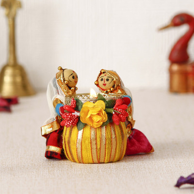 eCraftIndia Iron Tealight Holder(Multicolor, Pack of 1)