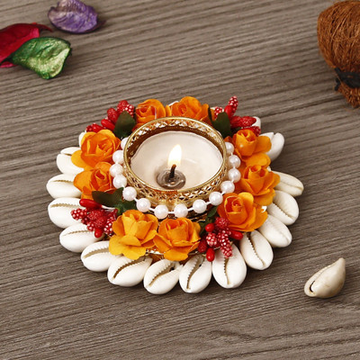 eCraftIndia Iron Tealight Holder(Multicolor, Pack of 1)