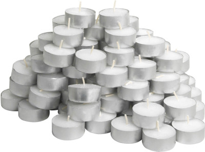 Nirviklpe Tealight Candle (4.5 hour burn time) 50pc Candle(Multicolor, Pack of 50)