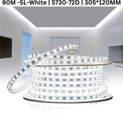 TECHGEAR 7200 LEDs 90 m White Steady Bulb Rice Lights(Pack of 1)