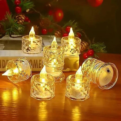 Zelda LED Candles for Home Decoration Candle(Yellow, Pack of 6)