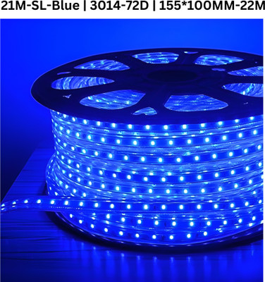TECHGEAR 1680 LEDs 21 m Blue Steady Bulb Rice Lights(Pack of 1)