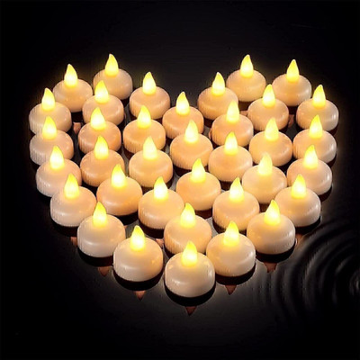 SAFARTRADERS 12pcs for Party Flameless Sensor Waterproof Candle Lamp Float On Water Led Candle(Multicolor, Pack of 12)