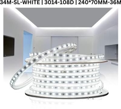 TECHGEAR 2720 LEDs 34 m White Steady Bulb Rice Lights(Pack of 1)