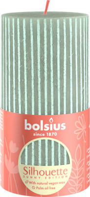 Bolsius Pillar c. 130/68 Rust JGN+PRT Candle(Green, Pack of 1)