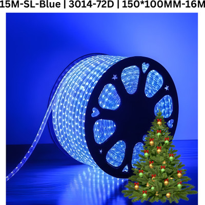 TECHGEAR 1200 LEDs 15 m Blue Steady Bulb Rice Lights(Pack of 1)