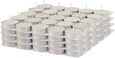 JAYSHREEIMPEX Roshni lumo white tealight candle Candle(Multicolor, Pack of 50)