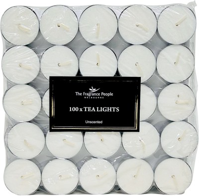 The Fragrance People Tea Light Candle Gift Set for Home Decoration in Diwali and Other Festivals Candle(White, Pack of 100)