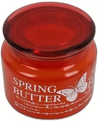 MbyM Elegant Candle Long Lasting Jar Scented Candles Highly Fragranced Gift Set Candle(Red, Pack of 1)