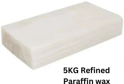 Naturon Paraffin Wax Refined General Pure Wax 1 Kg each Candle(White, Pack of 5)