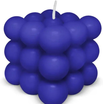 Trishakti Big bubble candles Candle(Blue, Pack of 2)