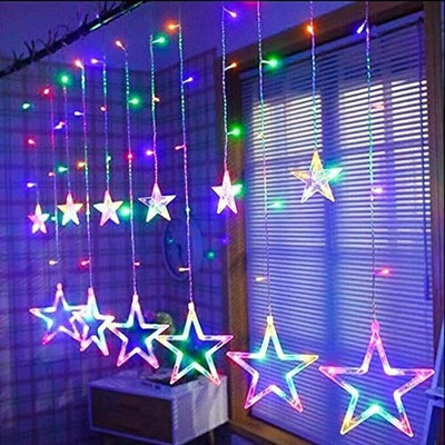 Vespa multicolor big sound star light with remote Candle(Multicolor, Pack of 1)