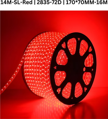 TECHGEAR 1120 LEDs 14 m Red Steady Bulb Rice Lights(Pack of 1)
