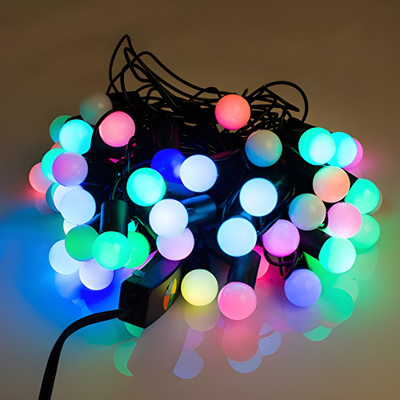 TECHGEAR 40 LEDs 10 m Multicolor Flickering Bulb Rice Lights(Pack of 1)