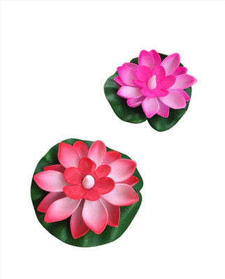 KRIPA RETAILS Lotus Flower Shape Water Sensor Floating LED Smokeless Candles -pack of 2 Candle(Multicolor, Pack of 2)