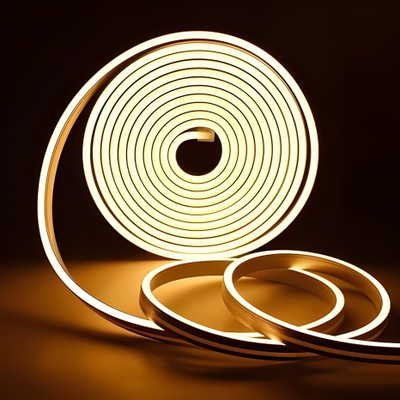 TECHGEAR 600 LEDs 5 m Yellow, White Steady String Rice Lights(Pack of 5)