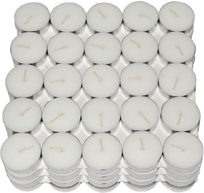 The Vanira Nest Pack of 50 Unscented Tealight Candles, Daily Use, MultiPurpose, Birthday, Festiv Candle(Multicolor, Pack of 100)