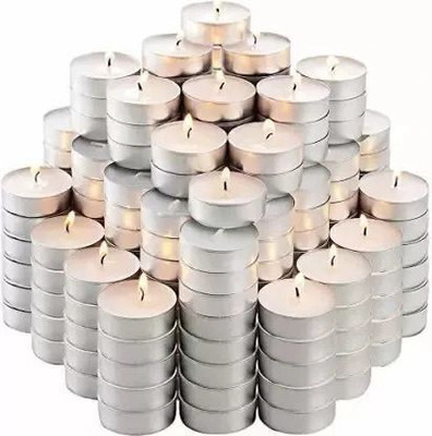 CHIKLIT ENTERPRISE Tealight Candle Candle(White, Pack of 100)