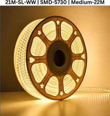 TECHGEAR 1680 LEDs 21 m White, Yellow Steady Bulb Rice Lights(Pack of 1)