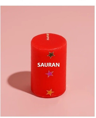 Sauran Fancy Candle Candle(Red, Pack of 1)