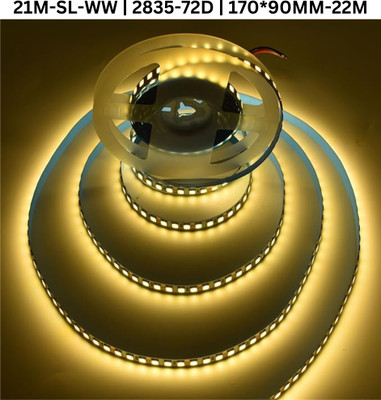 TECHGEAR 1680 LEDs 21 m White, Yellow Steady Bulb Rice Lights(Pack of 1)