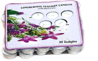 Bgroovy Tealight -Pack of 50 Candle(White, Pack of 50)