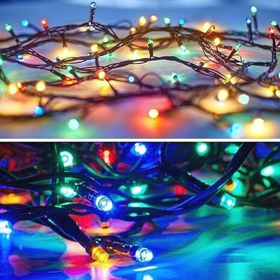Budwill 22 LEDs 4.5 m Multicolor Color Changing, Steady Strip Rice Lights(Pack of 1)