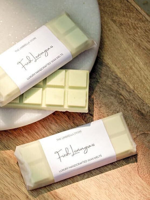 The Umbrella Store Soy Wax Melts- SNAP BAR Cocoa and Vanilla, Burn time of More Than Candle(Green, Pack of 1)