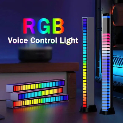 Vespa ™RGB Gaming Lights, Rechargeable Sound Activated Light Smart Sensor Light Candle(Multicolor, Pack of 1)