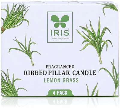 pleasing forest AN_(A_443)_Pillar_Green_Pack Of -4 Candle(Green, Pack of 4)
