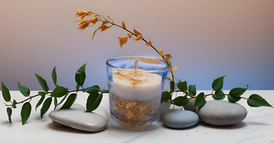 pleasing forest Brown_vanila Candle(Brown, Pack of 1)