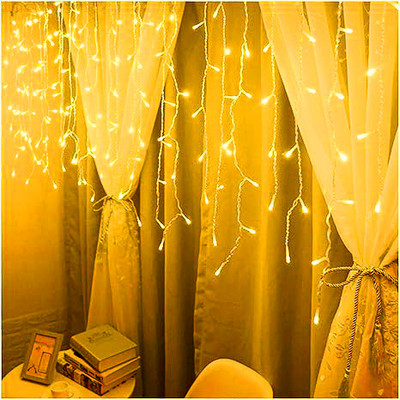 TECHGEAR 54 LEDs 20 m White, Yellow Flickering Bulb Rice Lights(Pack of 1)